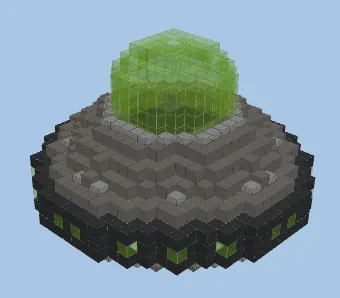 The Simpsons Spaceship Structure Minecraft schematic