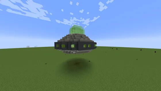 The Simpsons Spaceship Structure Minecraft schematic