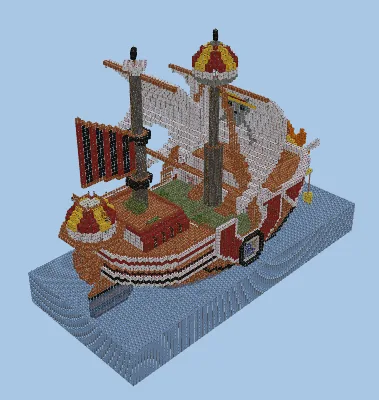 Thousand Sunny Ship Minecraft schematic