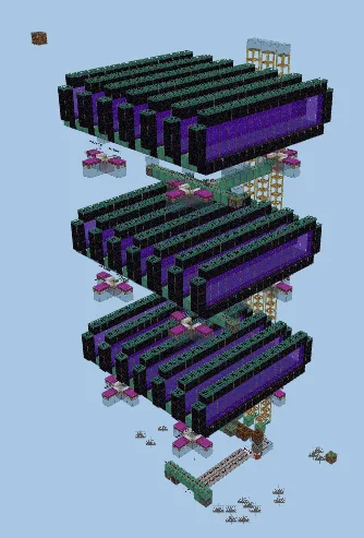 Three Layer Iron Farm Minecraft schematic