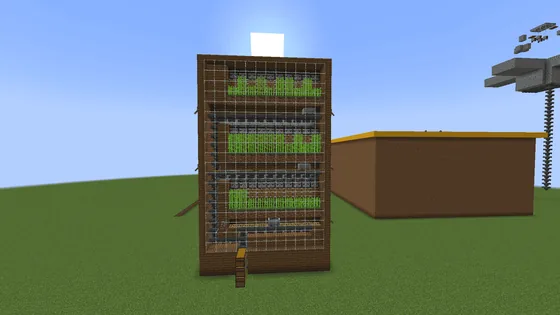 Three-Tier Sugarcane Farm Minecraft schematic