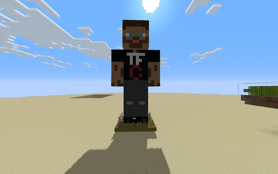 TinFoil Chef Skin Statue Minecraft schematic