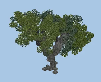 Tiny Custom Tree Minecraft schematic preview