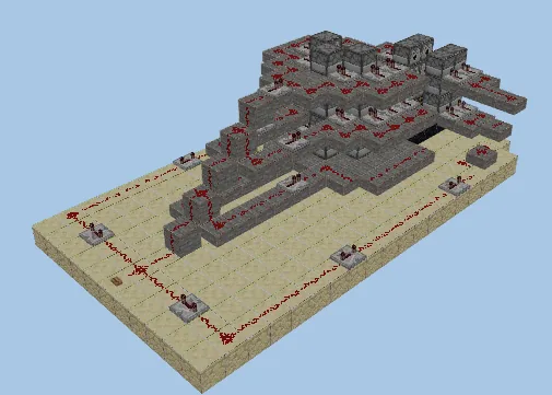 TNT Cannon Minecraft schematic