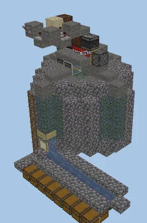TNT Cobblestone Generator Minecraft schematic