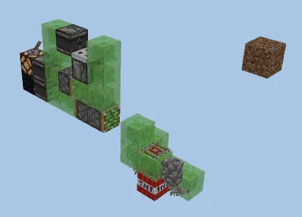 TNT Duplicator Flying Machine Minecraft schematic