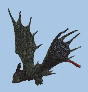Toothless Dragon Replica Minecraft schematic