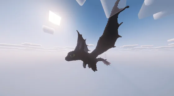 Toothless Dragon Replica Minecraft schematic