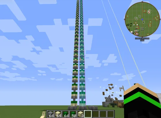 Desert Cactus Tower 4-254 Minecraft schematic