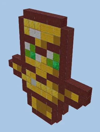 Totem Of Undying Pixel Art Minecraft schematic