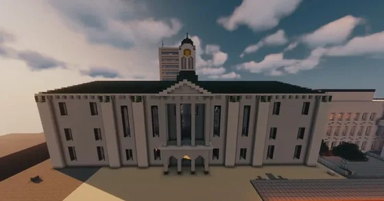 Town Hall Building Minecraft schematic