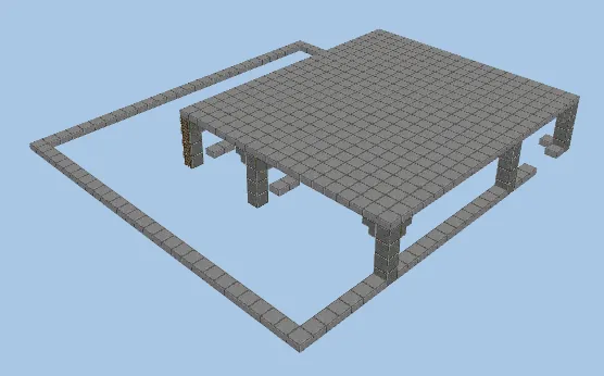 Town Parking Lot Minecraft schematic