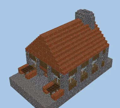 Traditional British Pub Building Minecraft schematic preview
