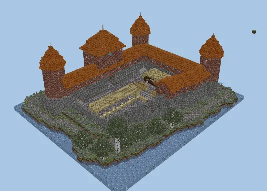 Trakai Castle Floating Island Minecraft schematic
