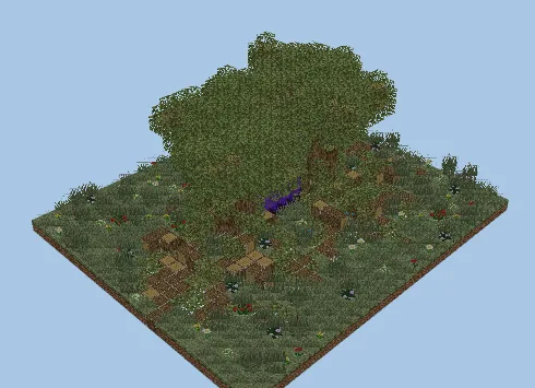 Tree Portal Structure Minecraft schematic