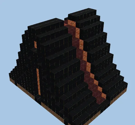 Tron Style Starter Base Minecraft schematic