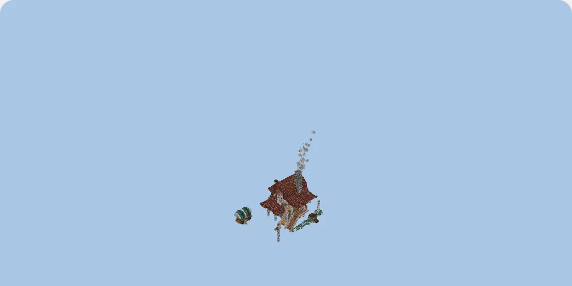 Tropical Beach Pirate Hideout with Lookout Tower Minecraft schematic preview