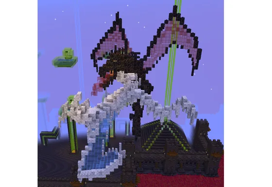 Two Dragon Statues Minecraft schematic