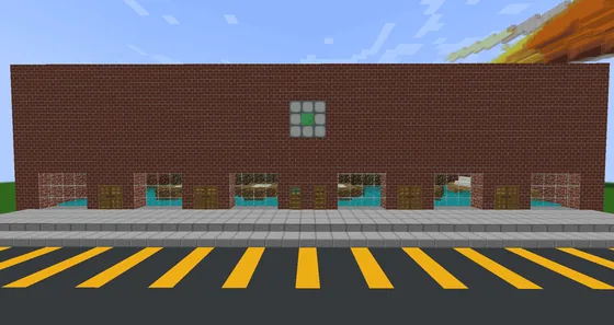 Two-Story Library Building Minecraft schematic