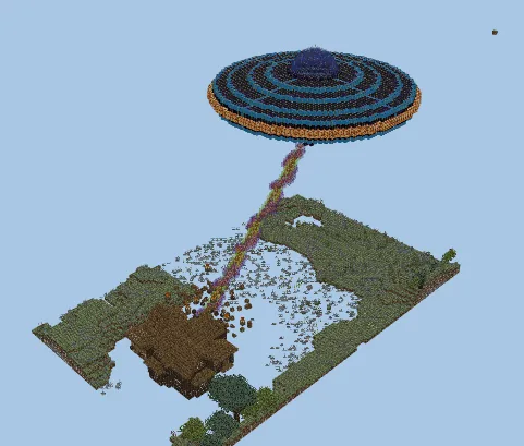 UFO Attack Schematic Minecraft schematic