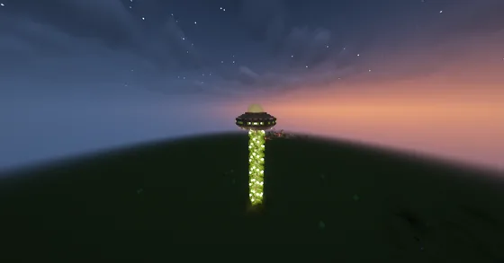 UFO Storage System Minecraft schematic