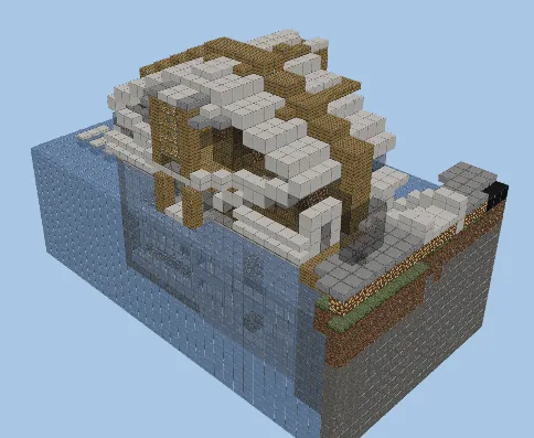 Underwater House Design Minecraft schematic preview