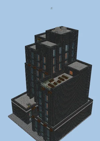 Unfurnished Office Building Structure Minecraft schematic