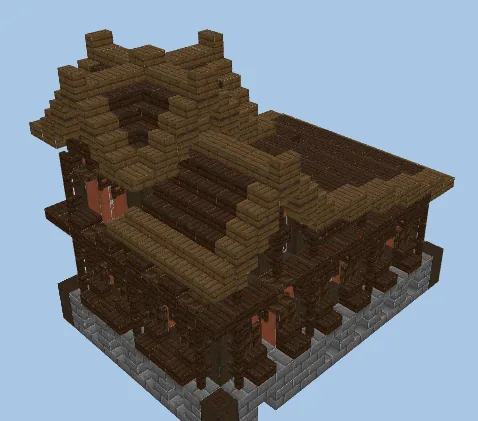 Unique Turtle House Design Minecraft schematic preview