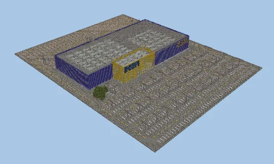 Urban IKEA Style Unfurnished Store Minecraft schematic