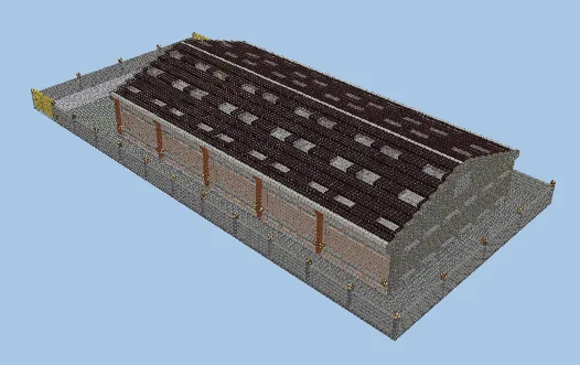 Urban Warehouse Storage Building Minecraft schematic preview