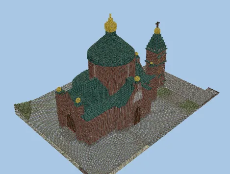 Uspenski Cathedral Empty Structure Minecraft schematic
