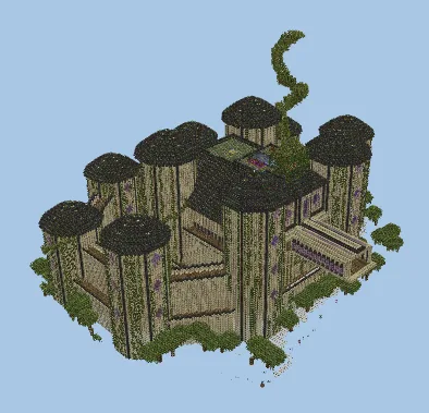 Vegetta777 Planet Castle Recreation Minecraft schematic preview