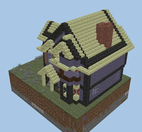 Victorian Style Residence With Interior Minecraft schematic preview