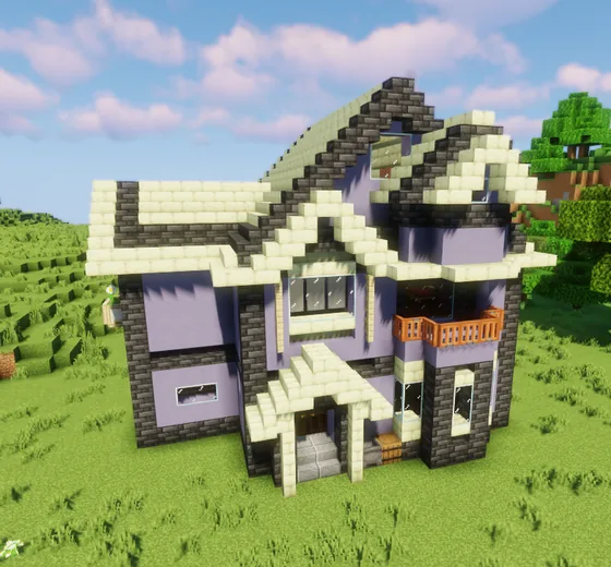 Victorian Style Residence With Interior Minecraft schematic