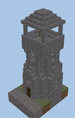 Village Church Bell Tower Minecraft schematic