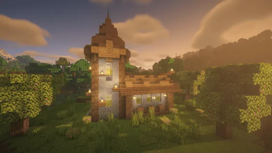 Village Church Build Minecraft schematic