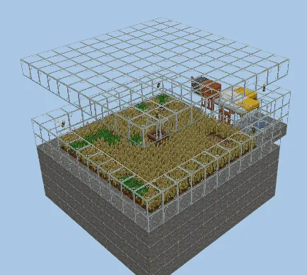 Villager Breeding Farm Minecraft schematic