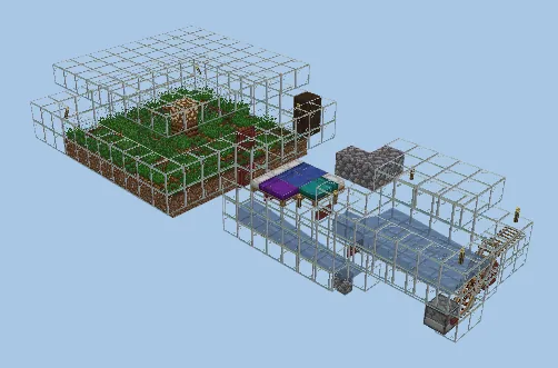 Villager Breeding Station Minecraft schematic preview