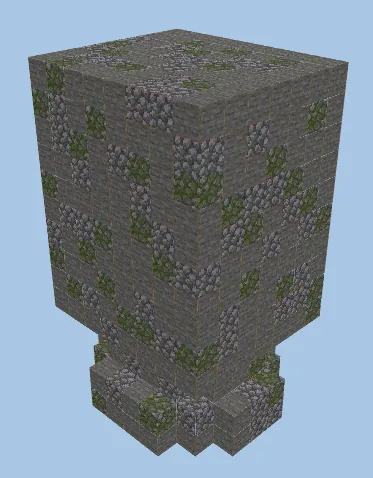 Villager Head Statue Minecraft schematic preview