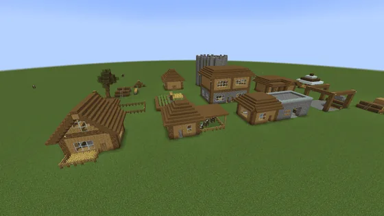 Villager House Set Minecraft schematic