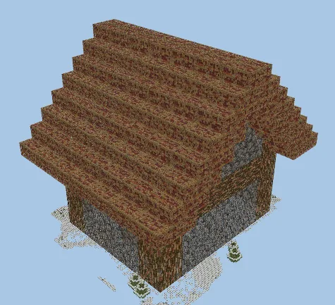Villager House With Secret Base Minecraft schematic
