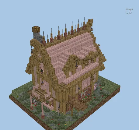 Villager Tavern and Inn Minecraft schematic preview