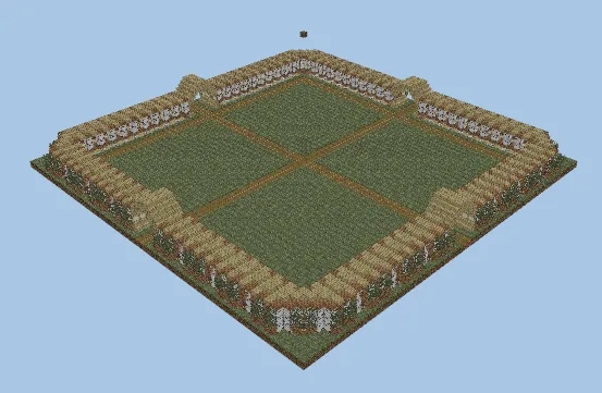 Villager Trading Hall for 80 Minecraft schematic preview