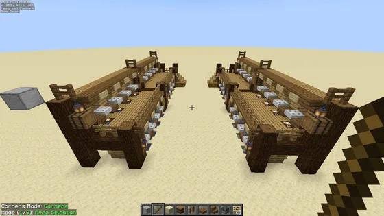Mirrored Villager Trading Hall Minecraft schematic