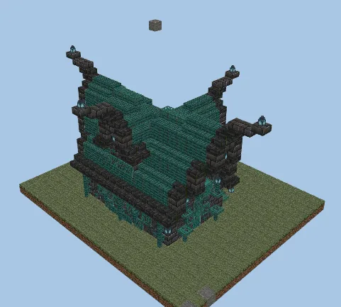 Villager Warped Style House Minecraft schematic