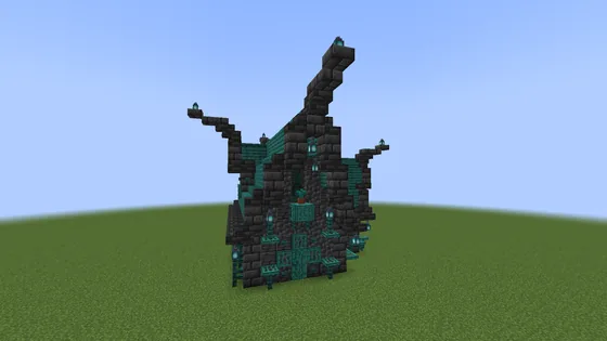 Villager Warped Style House Minecraft schematic