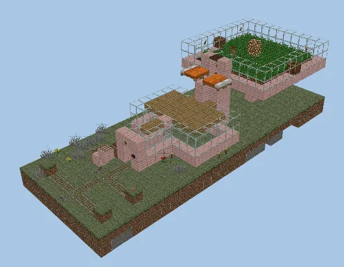 Villagers Farm Build Minecraft schematic preview