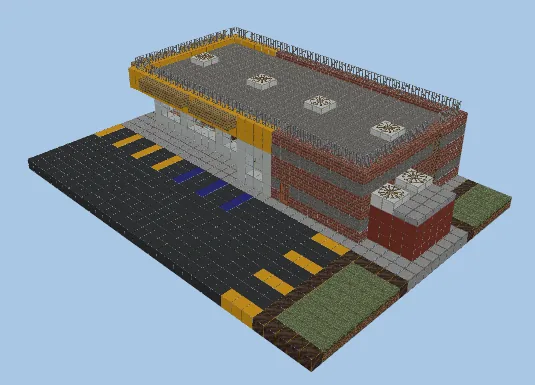 Waffle House Restaurant Minecraft schematic preview