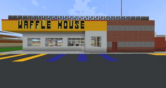 Waffle House Restaurant Minecraft schematic