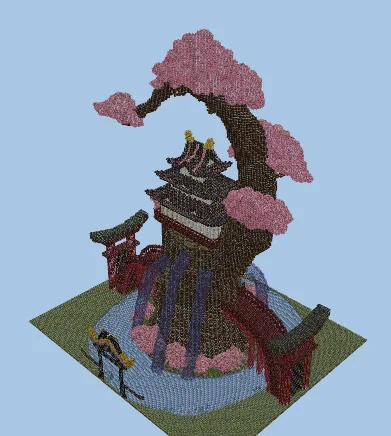 Wano Capital / One Piece Minecraft schematic